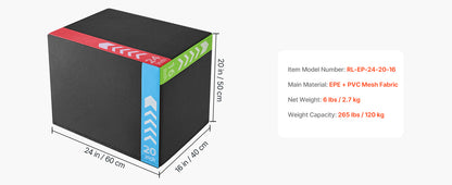 3-in-1 Non-Slip Plyometric Jump Box
