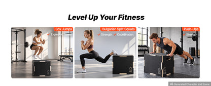 3-in-1 Non-Slip Plyometric Jump Box