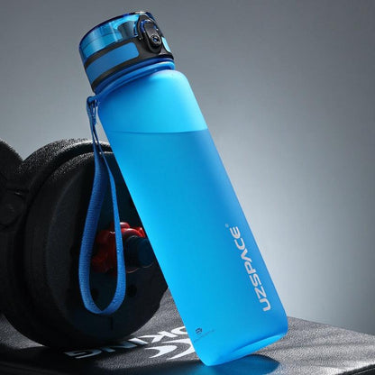 Sports Water Bottles With Time Marker Portable Leakproof Outdoor Shaker My Bottle Tritan Plastic Eco-Friendly Drinkware BPA Free Leakproof Outdoor Sport Direct Drinking Plastic Eco-Friendly Drinkware Water bottle
