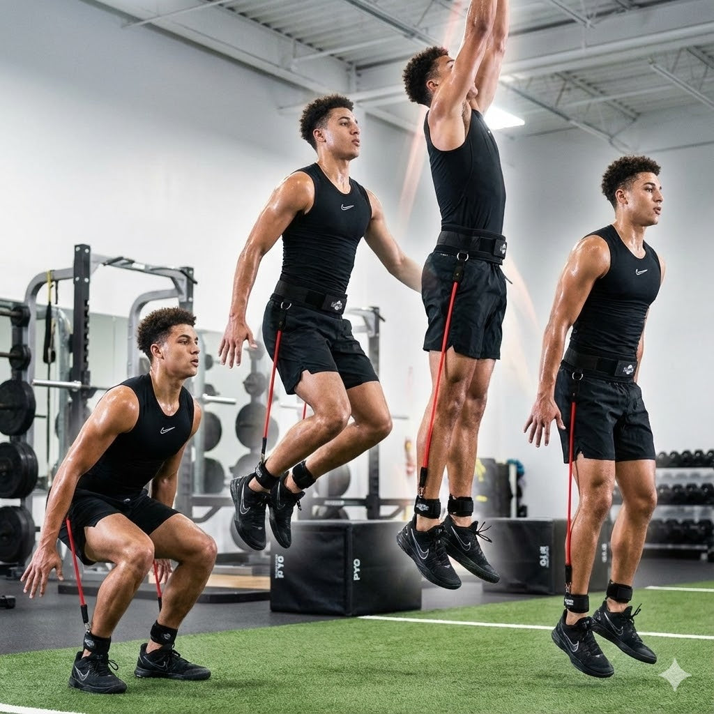 Vertical Jump Trainer Resistance Bands | Waist to Heels